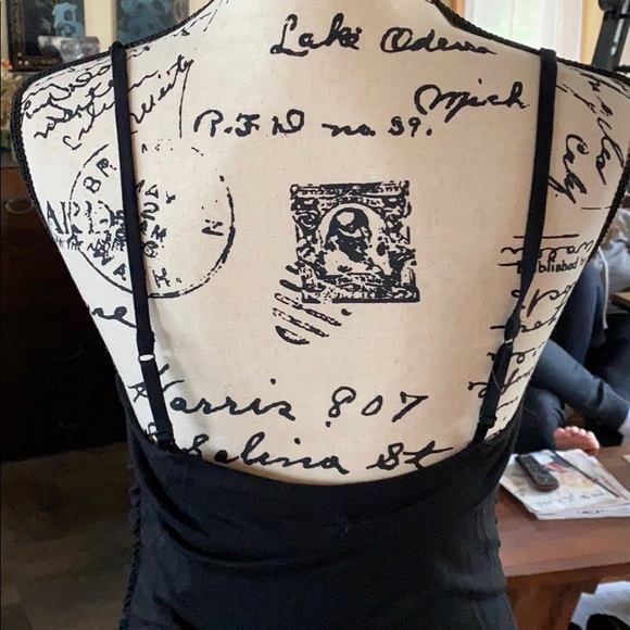 Express Black Ruffled Tank Top - Picture 3 of 4